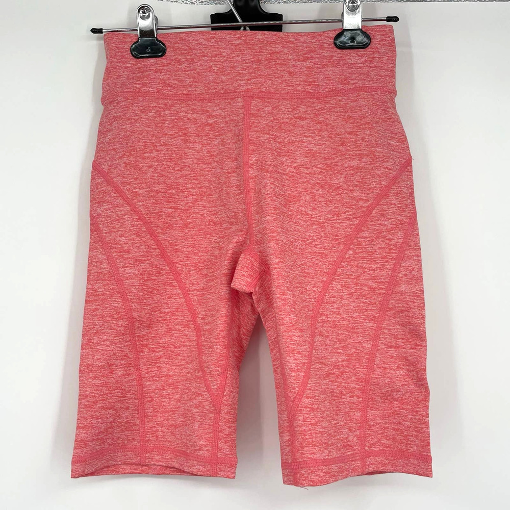 NWT Free People Movement Biker Baby Shorts Size Small Heather Coral